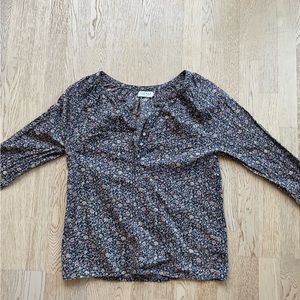 Velvet by Graham & Spencer cotton floral blouse